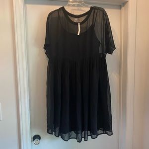 ASOS black maternity dress
